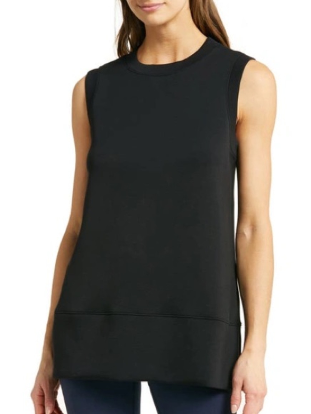Spanx Air Essentials Tunic Tank in Very Black